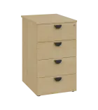 TKC - 61 kontejner přístavný, 4-zásuvkový, deska 18 mm, centrální zámek, javor horský